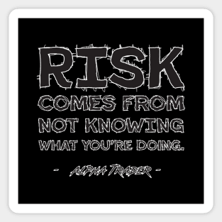 Warren Buffett Investment Quote: Doodle Typography Art Sticker
